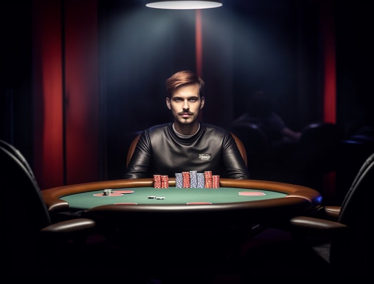 Dealer profesional di meja Caribbean Stud Poker bekal toto